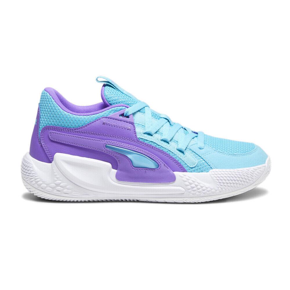 Puma Court Rider Chaos Team Basketball Mens Blue Purple Sneakers Athletic Shoe - Blue, Purple