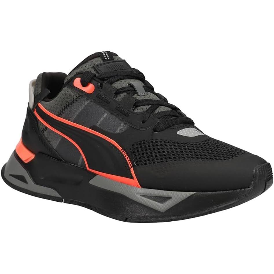 Men`s Shoes Puma Mirage Sport Tech Sneakers 383107-17 Dark Shadow / Lava Blast - Black