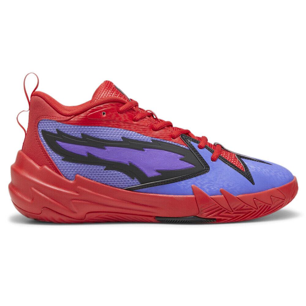 Puma Scoot Zeros Pred Basketball Mens Purple Red Sneakers Athletic Shoes 31035 - Purple, Red