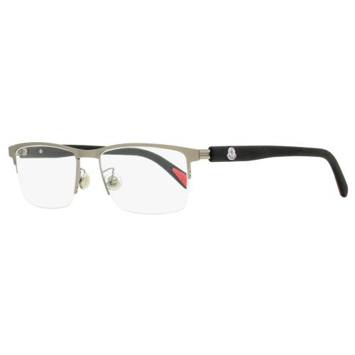 Moncler Semi-rimless Eyeglasses ML5164H 015 Matte Ruthenium 54mm