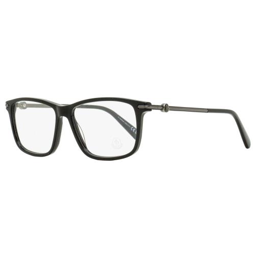 Moncler Rectangular Eyeglasses ML5205 001 Black/gunmetal 54mm