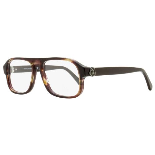 Moncler Rectangular Eyeglasses ML5198 062 Brown Horn 54mm