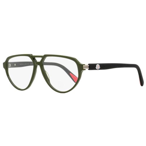 Moncler Pilot Eyeglasses ML5162 096 Green/black 57mm