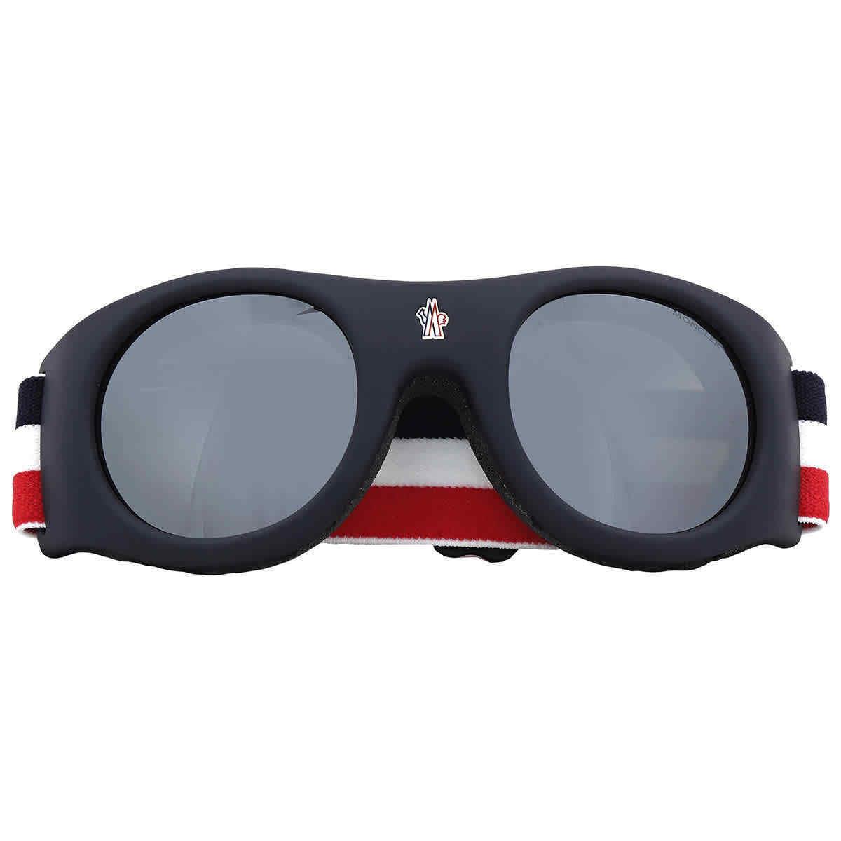 Moncler Mask Smoke Mirror Goggles Unisex Sunglasses ML0051 92C 55 ML0051 92C 55