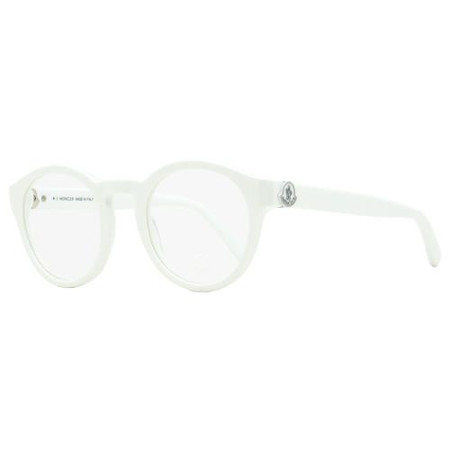 Moncler Oval Eyeglasses ML5189 021 White 49mm