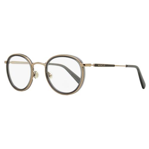 Moncler Oval Eyeglasses ML5153 001 Bronze/gray 49mm