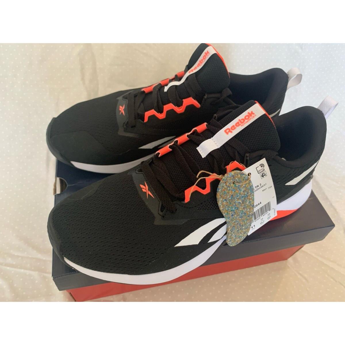 Size 11 - Reebok Nanoflex TR 2.0 Black Orange Flare