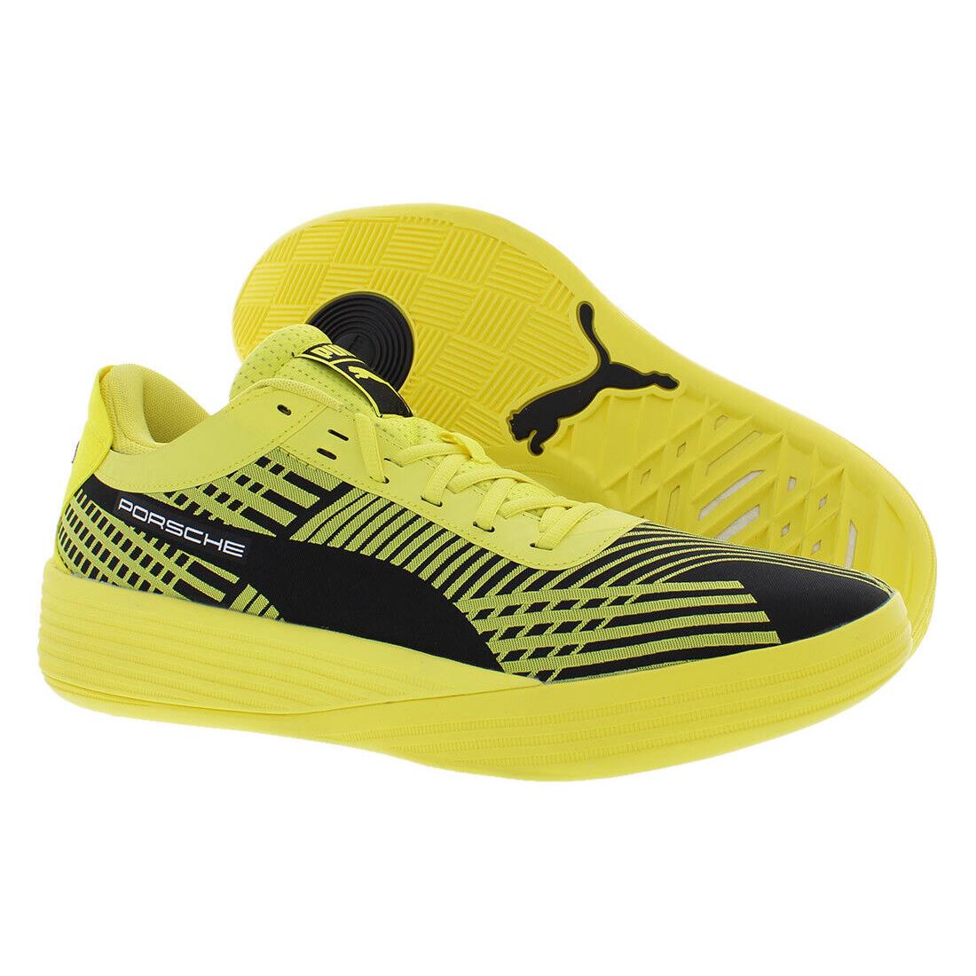 Puma Clyde All-pro Porsche Mens Shoes Size 7.5 Color: Celandine/black - Celandine/Black, Main: Yellow