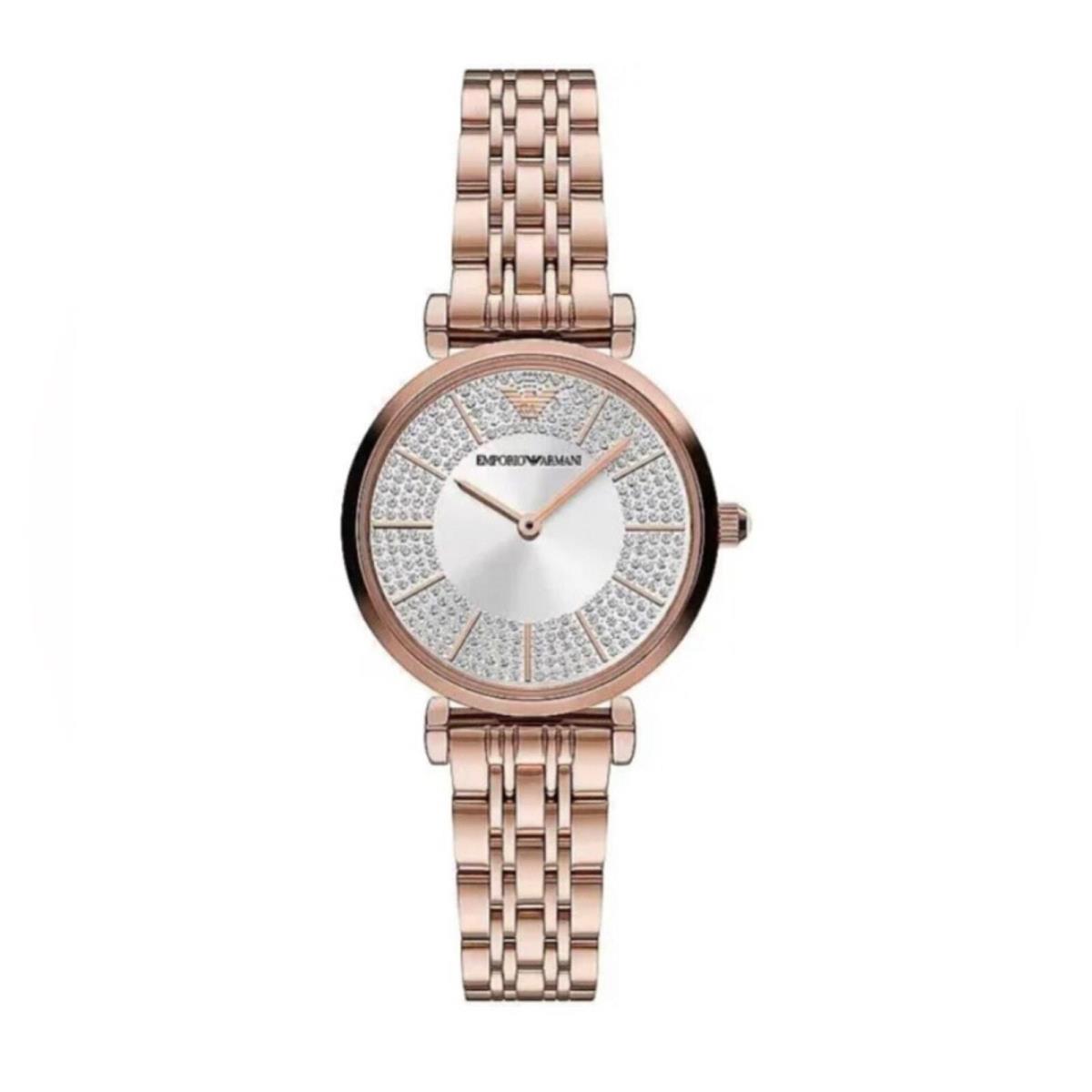 Emporio Armani Bronze Steel Quartz Women`s Watch