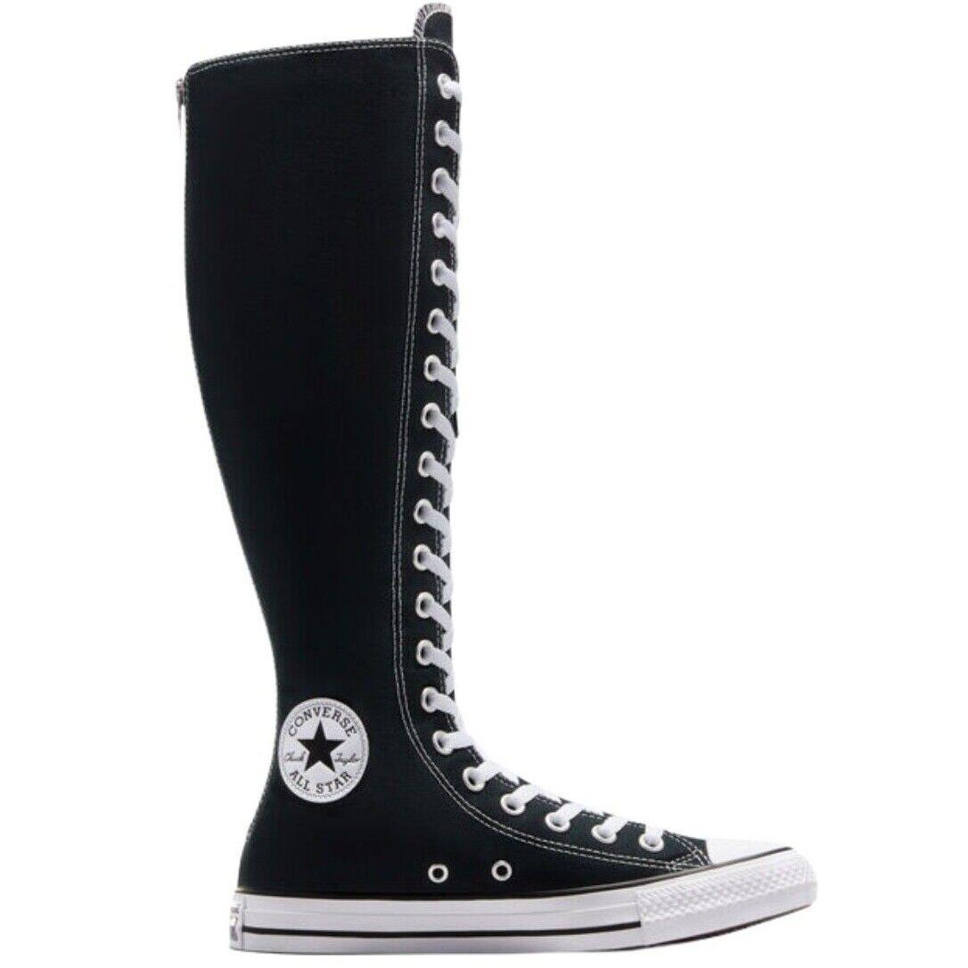 Converse Chuck Taylor All Star Xxhi Women`s Knee-high All Colors Sizes 5-11 Black / Natural Ivory / White