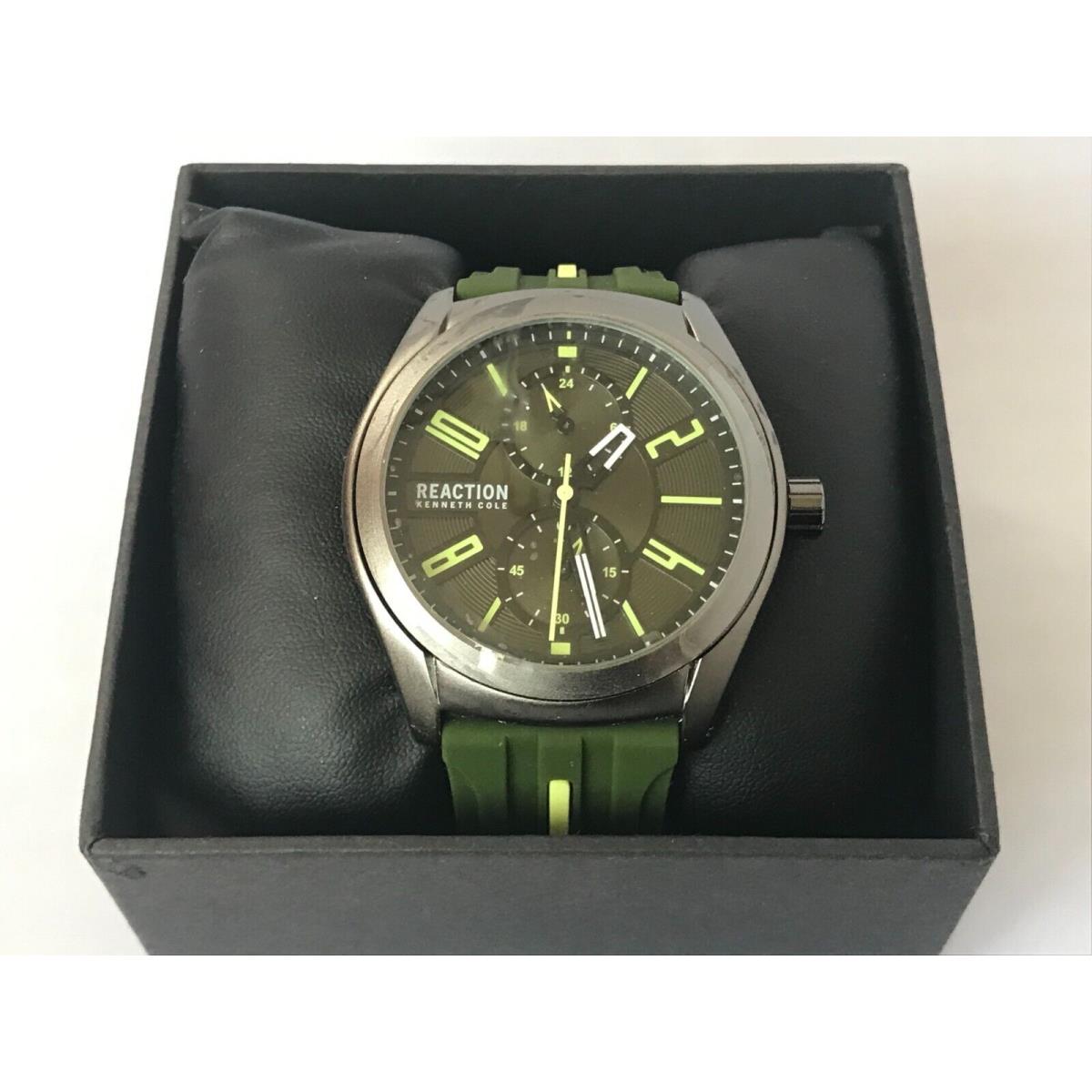 Reaction Kenneth Cole Men`s Watch Multi Function Watch You Choose Green