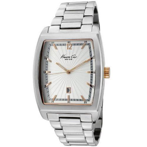 Kenneth Cole NY Silver Dial Date Stainless Steel Men`s Watch KC9068