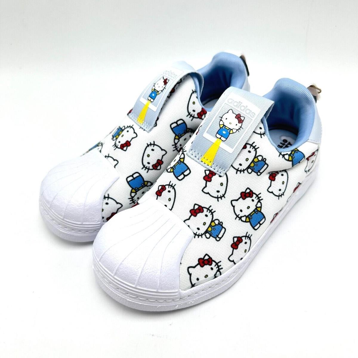 Adidas Hello Kitty x Superstar 360 C `white Allover Print` IF7020 Kids Shoes