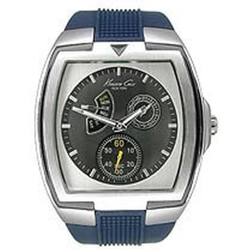 Kenneth Cole Multifunction Black Dial Blue Band Men`s Watch KC1448BL