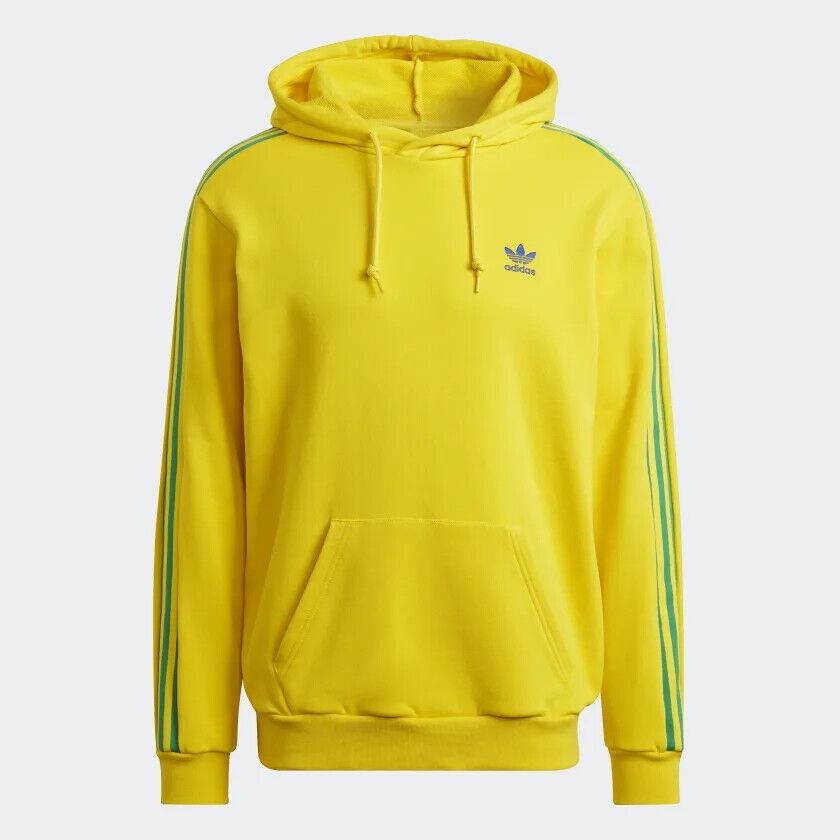 Adidas Originals Men`s 3-Stripes Trefoil Hoodie HK7398