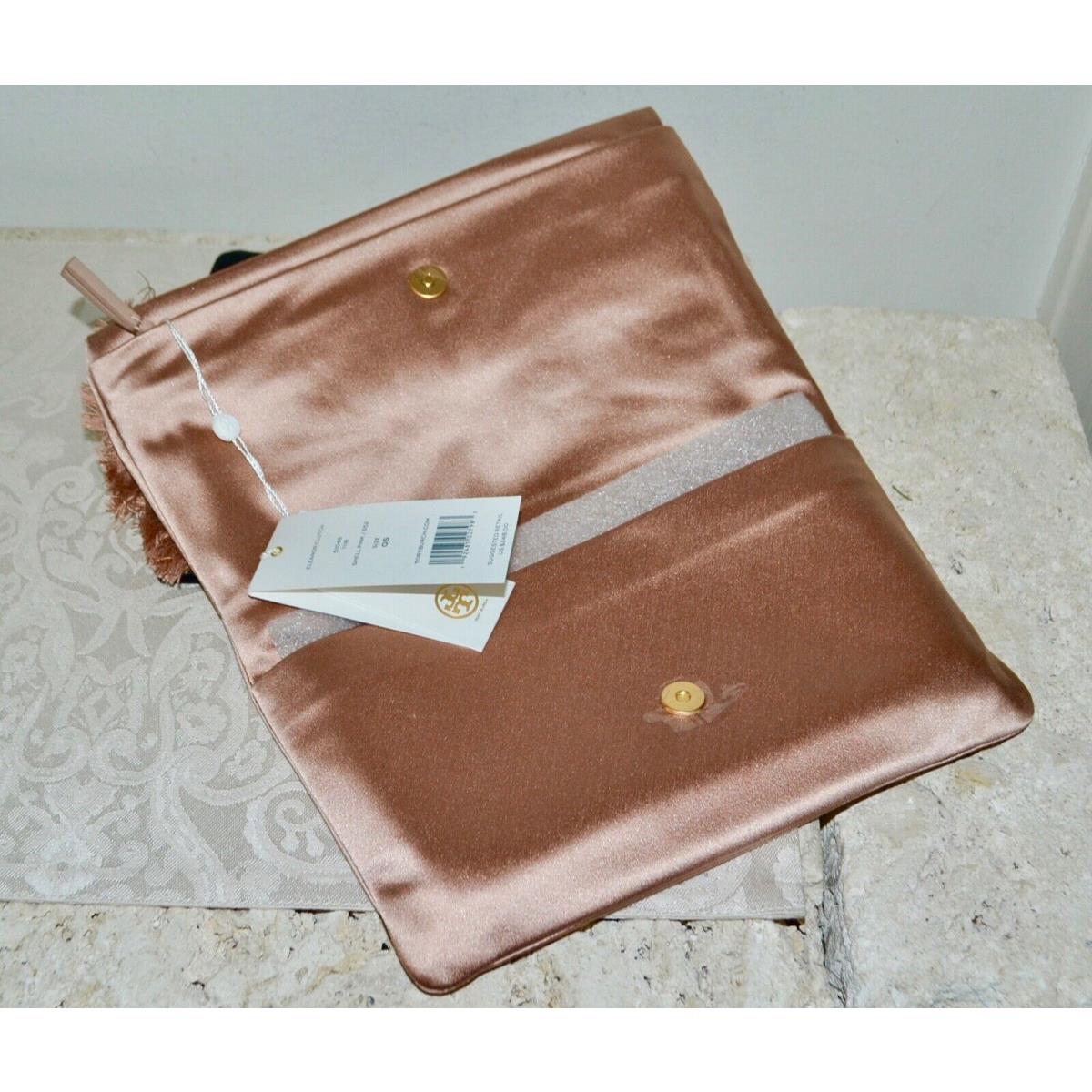 Tory Burch Eleanor Satin Clutch Bag Bow Shell Pink - Tory Burch bag -  192485027983 | Fash Brands