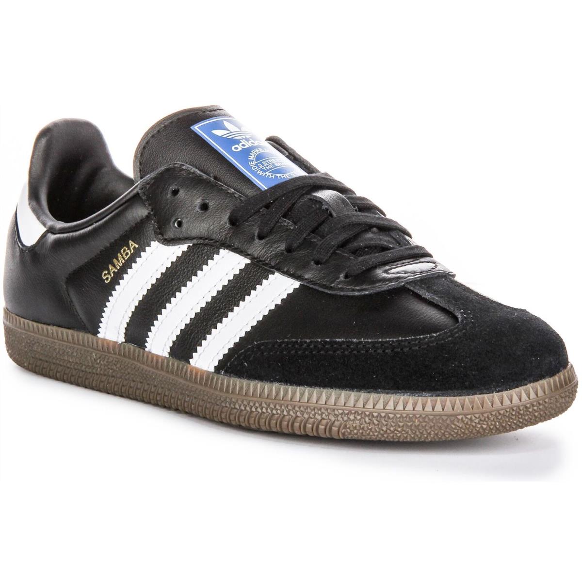 Adidas Samba Og J Womens Sneaker In Black White Size US 5 - 11