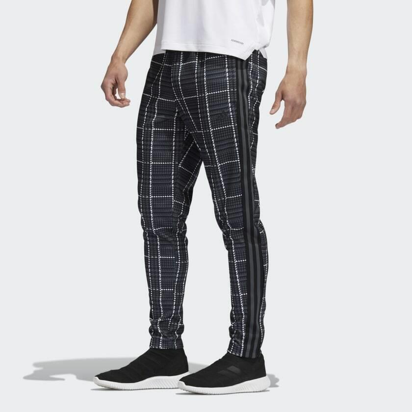 Adidas Men`s Tiro Tartan Plaid Zip Pocket Pants