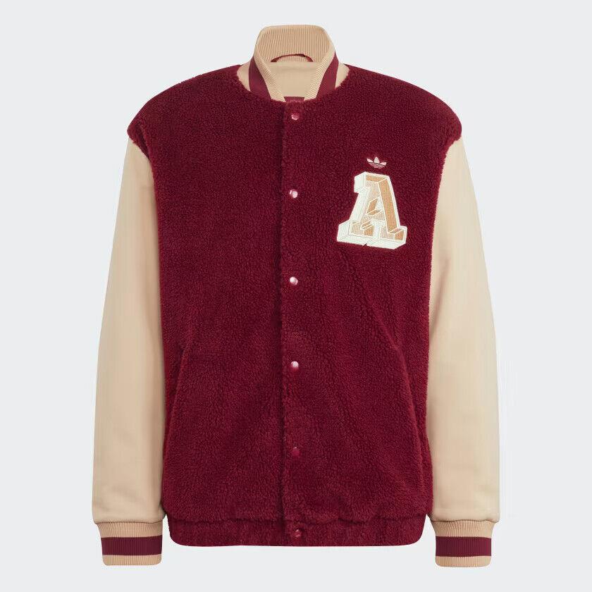 Adidas Originals Men`s Varsity Fleece Track Jacket HY6037