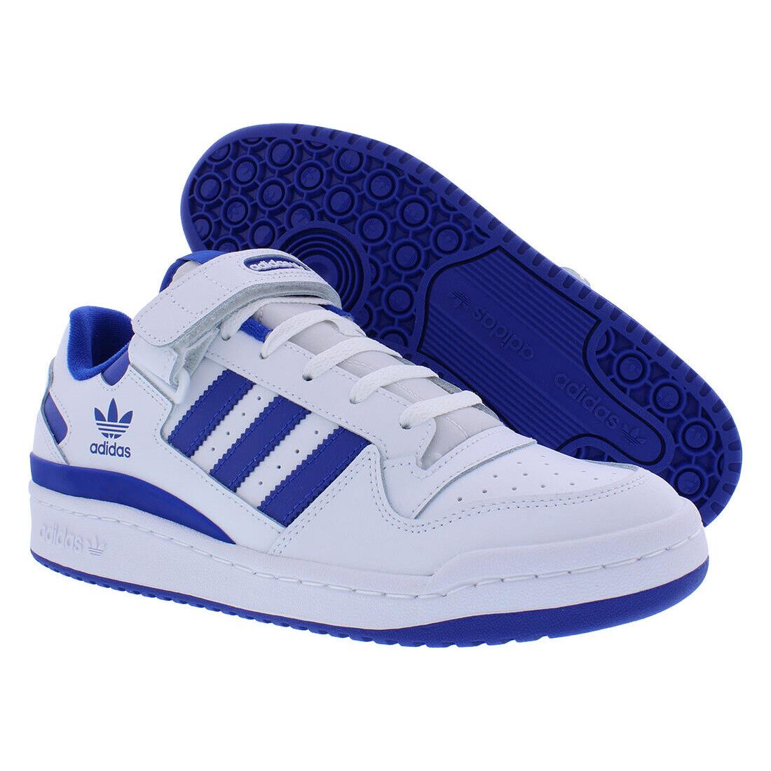 Adidas Forum Low Mens Shoes - White/Blue, Main: White