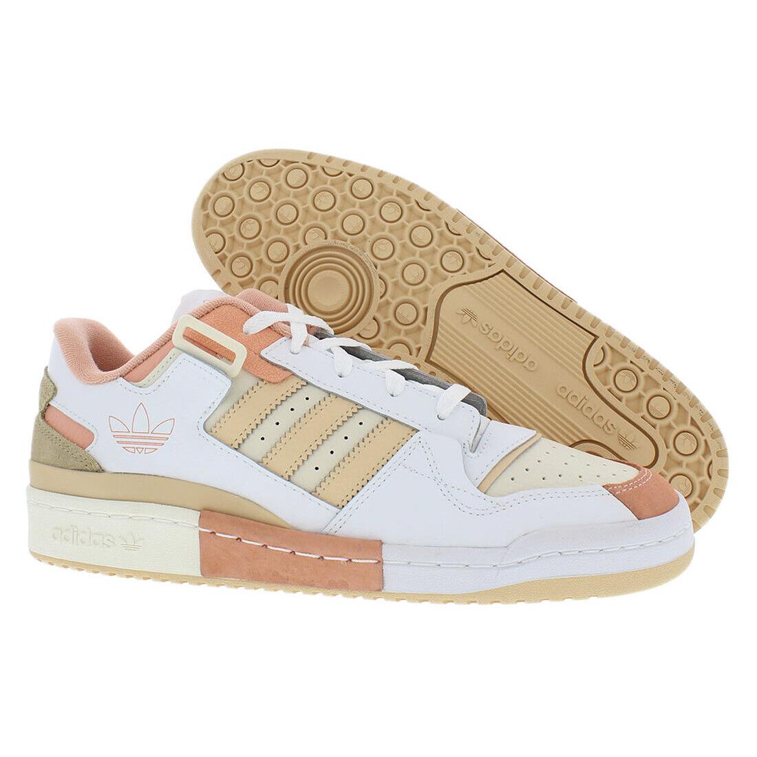 Adidas Forum Exhibit Low Mens Shoes - Footwear White/Cream White/Halo Amber, Main: White