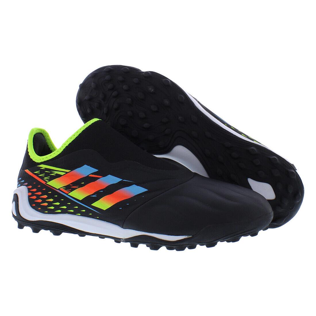 Adidas Copa Sense.3 Laceless Turf Unisex Shoes - Core Black/Bright Cyan/Solar Yellow, Main: Black