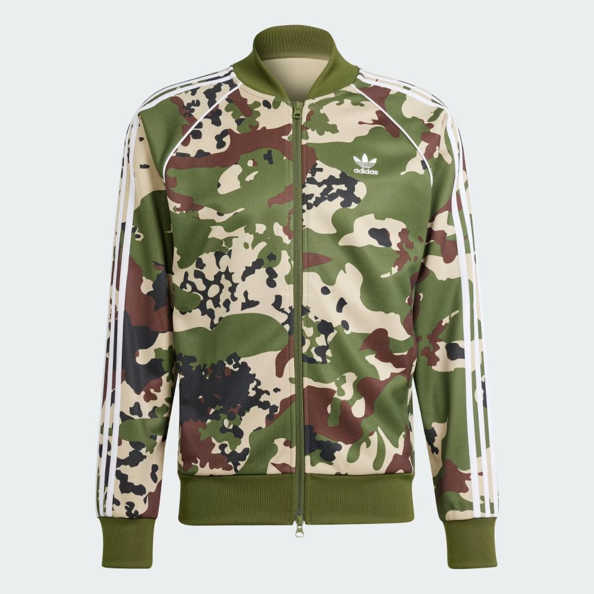 Adidas Originals Men`s Camo Super Star Sstr Trefoil Track Jacket IS0253