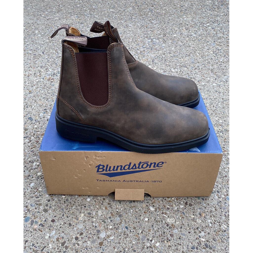 Blundstone 1306 Dress Chelsea Boot Rustic Brown Men s Size 10.5