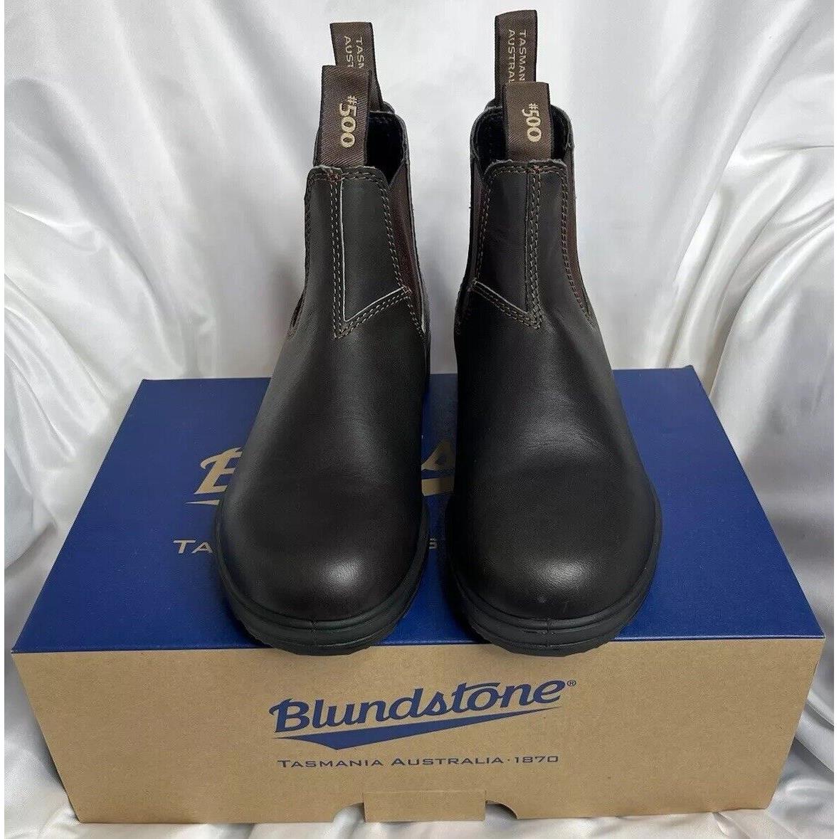 Blundstone 500 Elastic Sided Boot Brown Unisex US Size 6.5 M/8.5 W