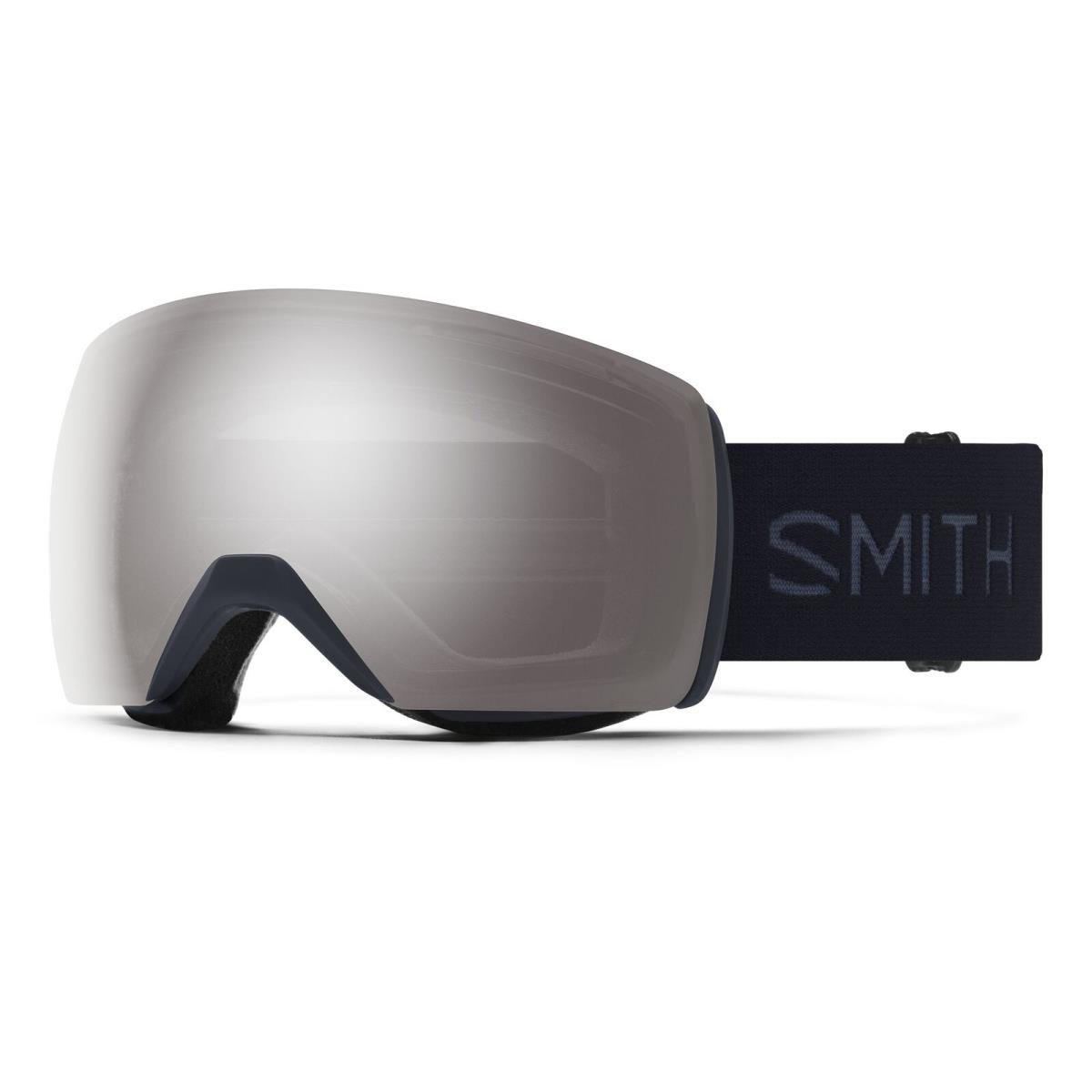 Smith Skyline XL Snow Goggles Midnight Navy Frame Chromapop Sun Platinum Mirro