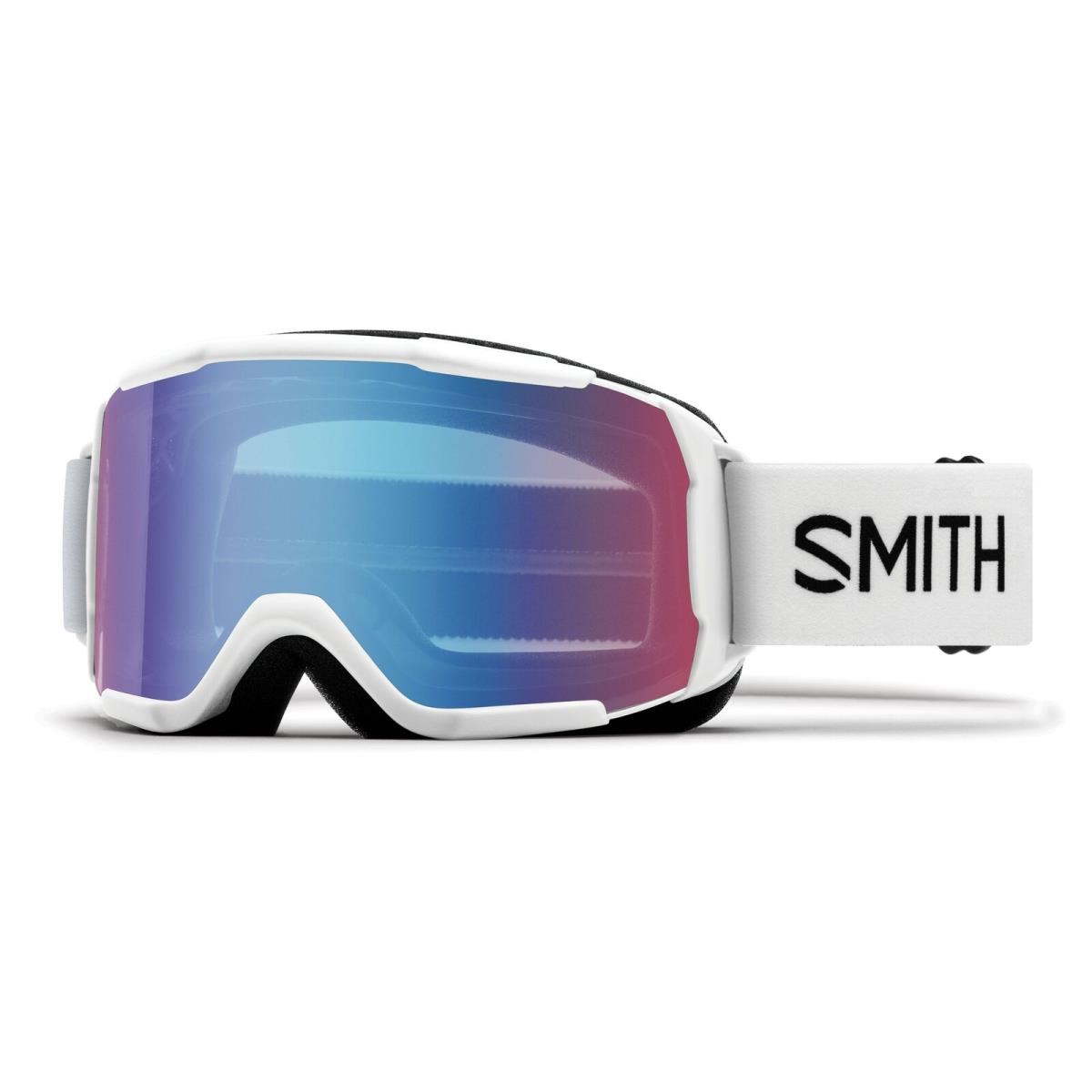 Smith Daredevil Kid`s Snow Goggles White Frame Blue Sensor Mirror Lens