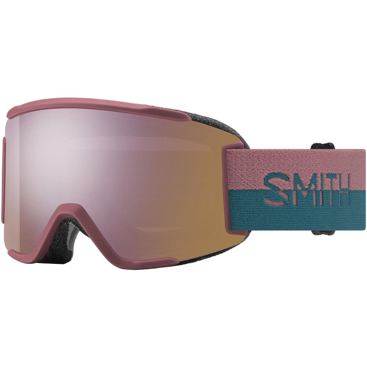 Smith Optics Squad S Chromapop Chalk Rose Split Shield Goggles - M0076418P99M5