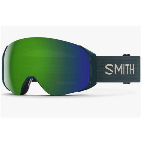 Smith 4D Mag S Goggles-pacific Flow-chromapop Everyday Green+bonus