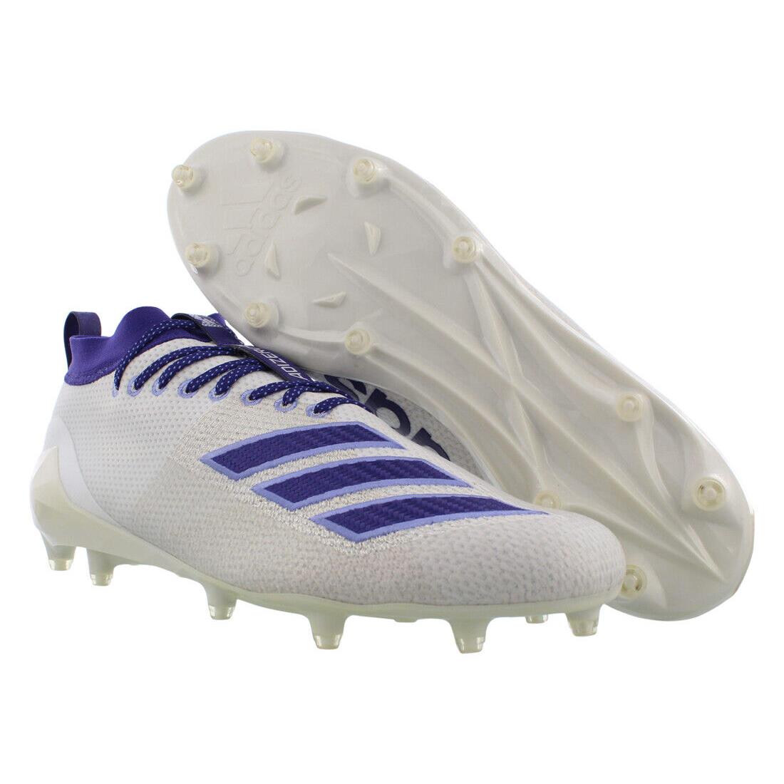 Adidas Adizero 8.0 Mens Shoes Size 18 Color: White/purple - White/Purple, Main: White