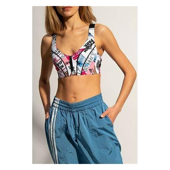 Adidas + Ivy Park Multicolor Ski Zip-up Athletic Sports Bra Size XL