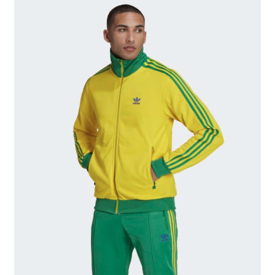 Adidas Beckenbauer FB Nations Tracksuit Jacket Pants Set Brazil Men`s Large