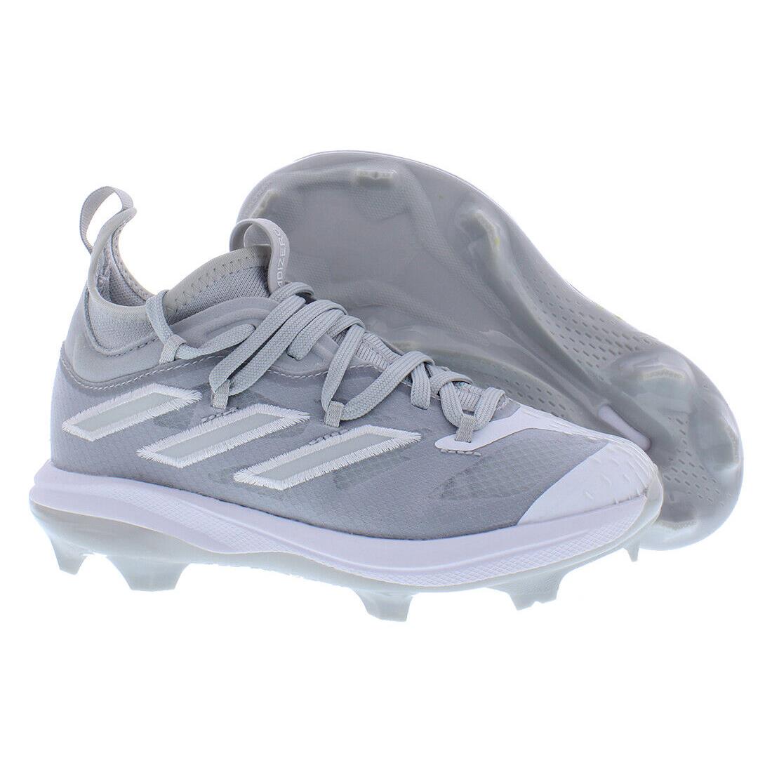 Adidas Adizero Afterburner Nwv Mens Shoes Size 1.5 Color: Team Light - Team Light Grey/Cloud White/Team Light Grey, Main: Grey