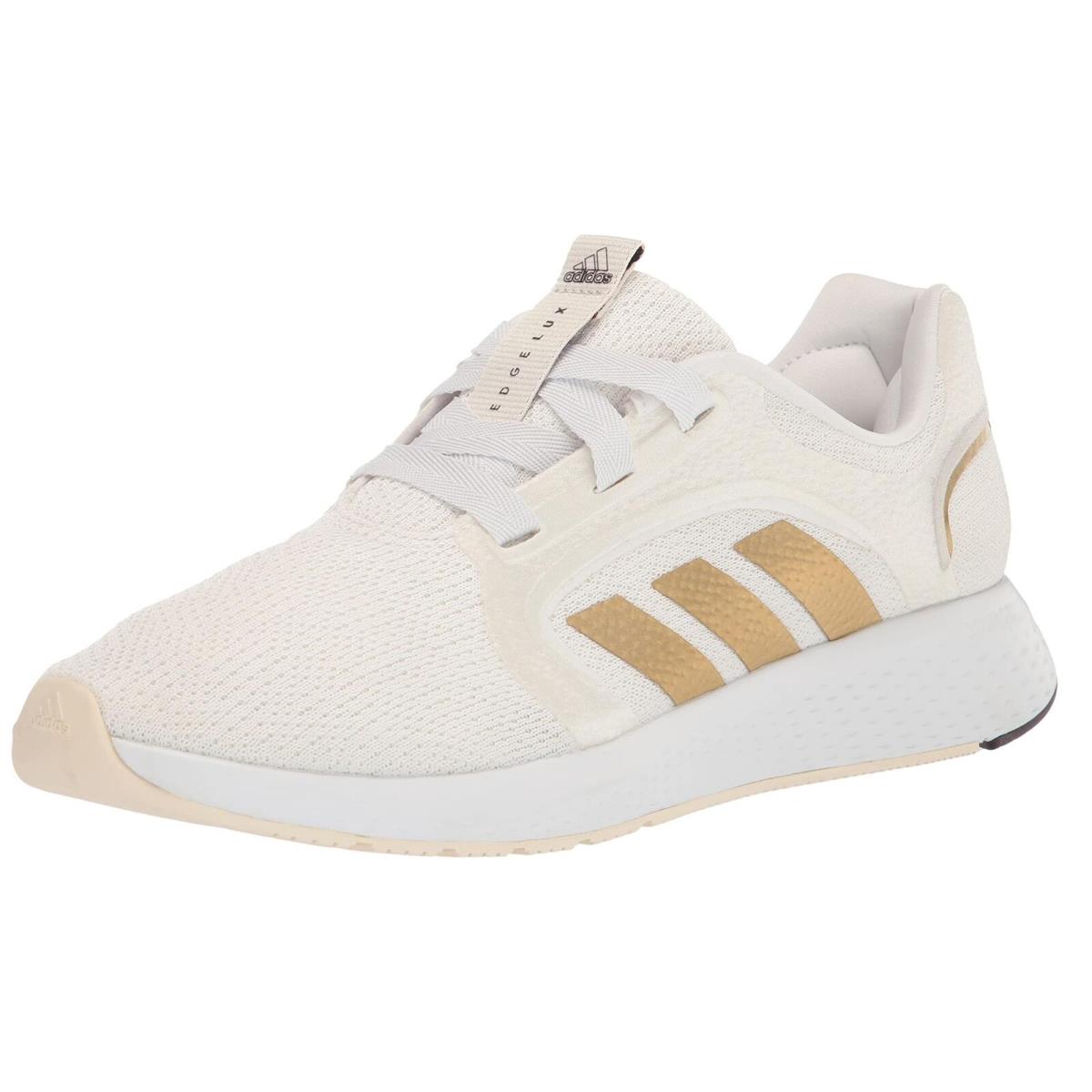 Adidas Neo Womens Edge Lux 5 White/matte Gold/shadow Maroon 9 - white/matte gold/shadow maroon