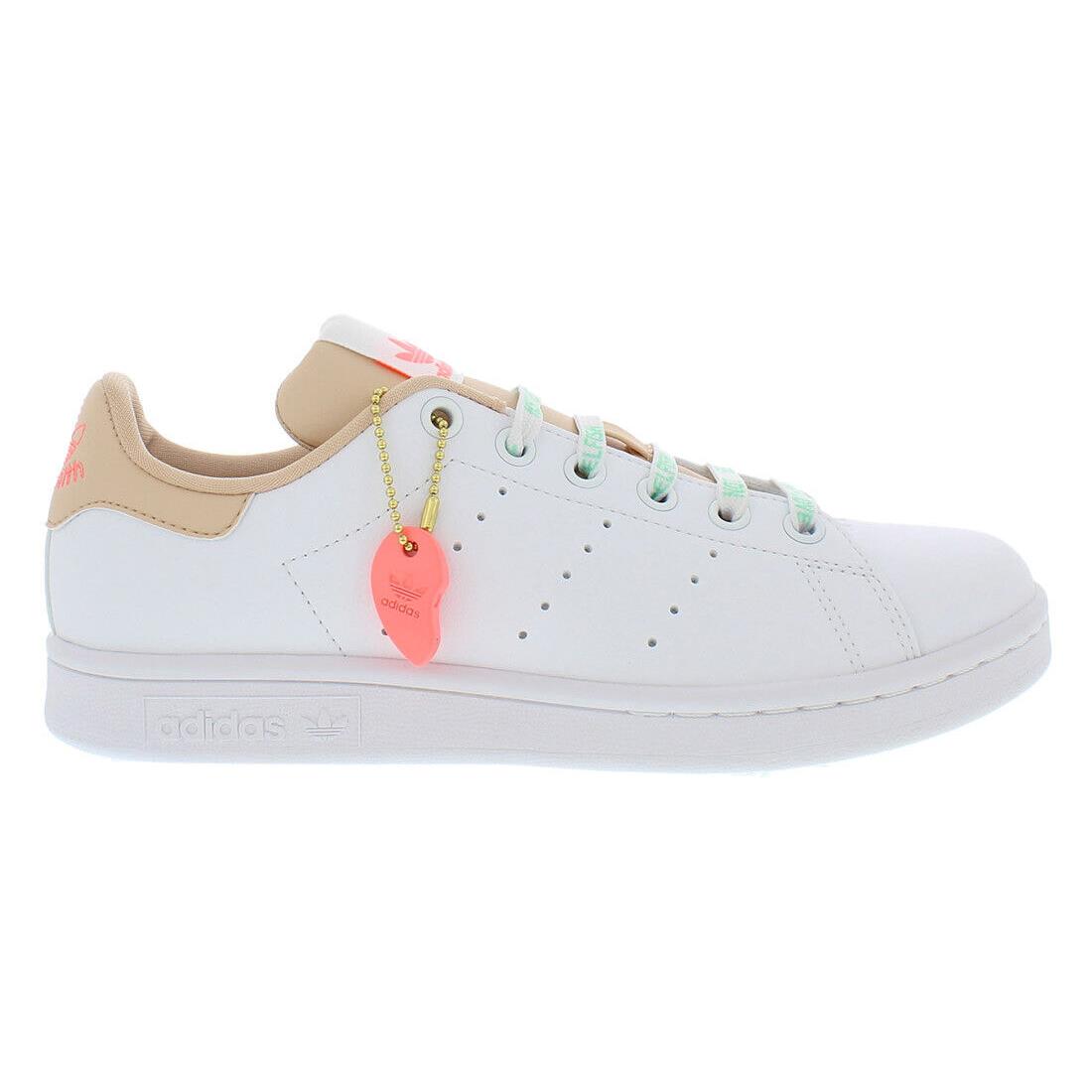 Adidas Stan Smith Womens Shoes Size 8 Color: White/beige - White/Beige, Main: White