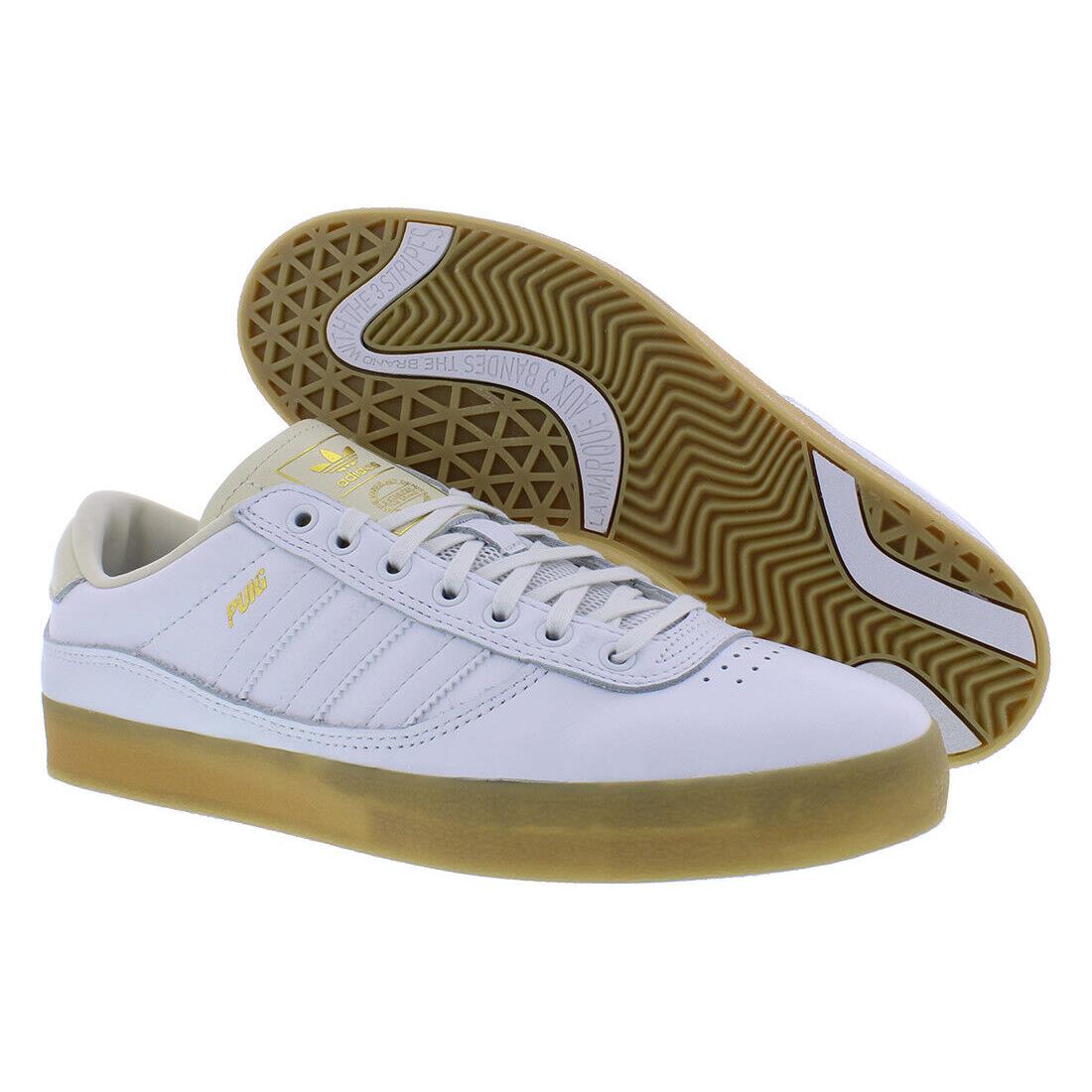 Adidas Puig Indoor Mens Shoes Size 9 Color: Cloud White/cloud White/cream White - Cloud White/Cloud White/Cream White, Main: White