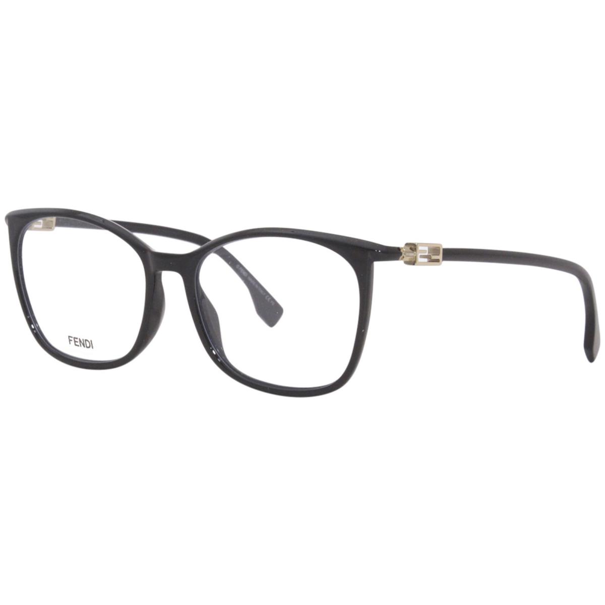 Fendi FF-0461/G 807 Eyeglasses Frame Women`s Black Full Rim Square 56mm