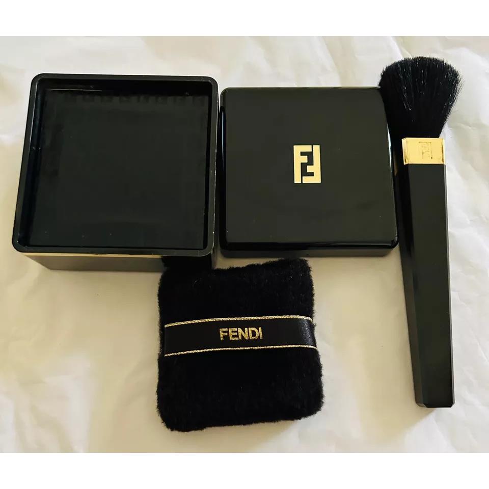 Vintage Fendi Perfumed Body Powder 3 oz/75g W/puffer Fendi Brush