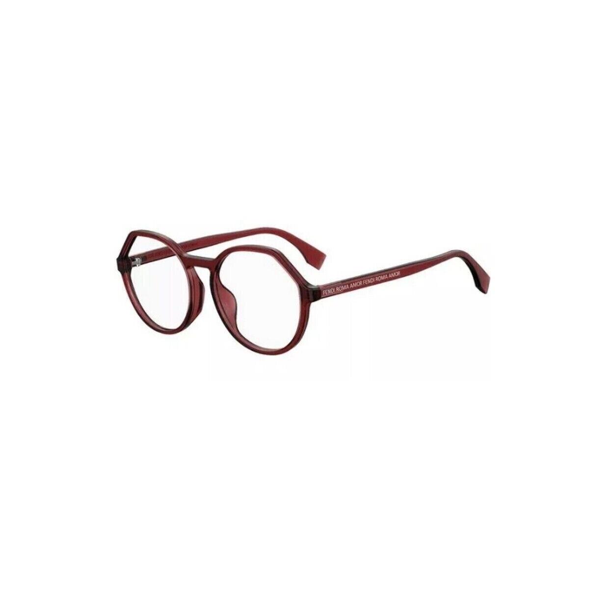 Fendi Eyeglasses FF0398-C9A-53 Size 53/17/oval W Case - Clear Demo Plastic Templates, Frame: Clear Demo Plastic Templates