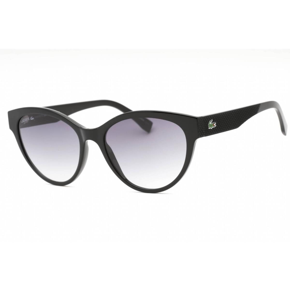 Lacoste Women`s Sunglasses Black Plastic Cat Eye Shape Full Rim Frame L983S 001