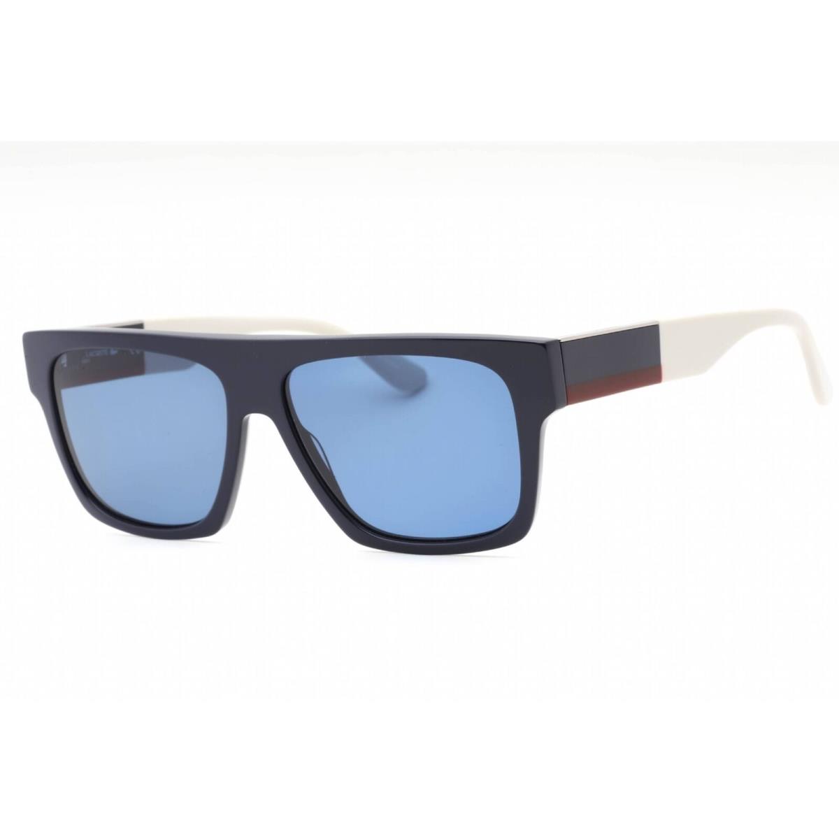 Lacoste Men`s Sunglasses Blue Navy Plastic Rectangular Full Rim Frame L984S 410