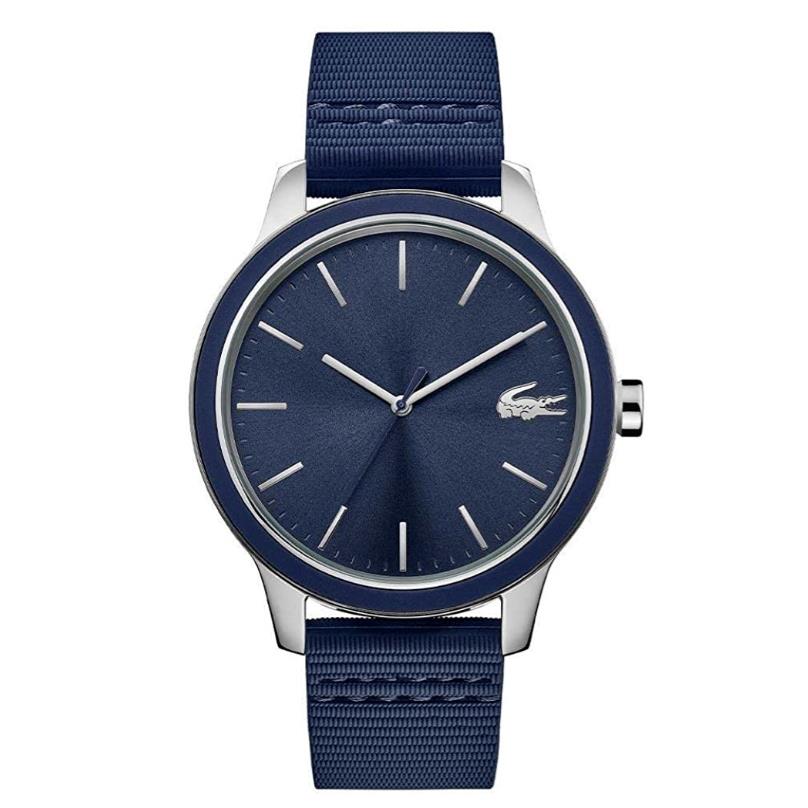 Lacoste 2011086 12.12 Blue Dial Blue Silicone Strap Men`s Watch