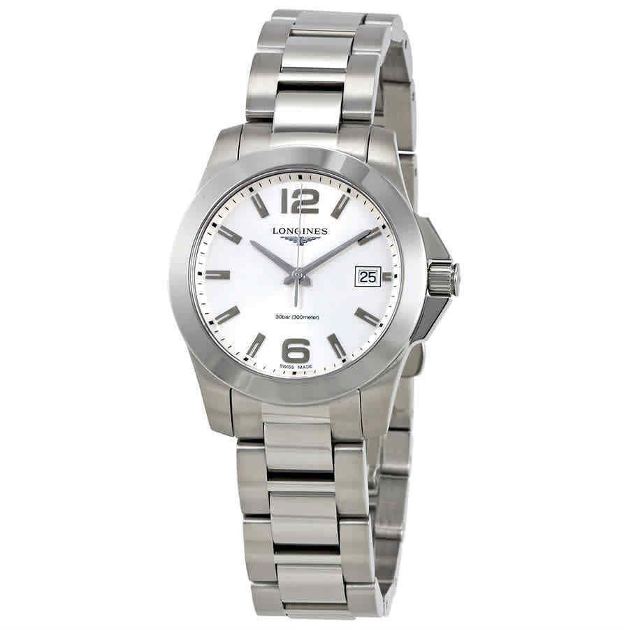 Longines Conquest Silver Dial Ladies 34 mm Watch L33774766