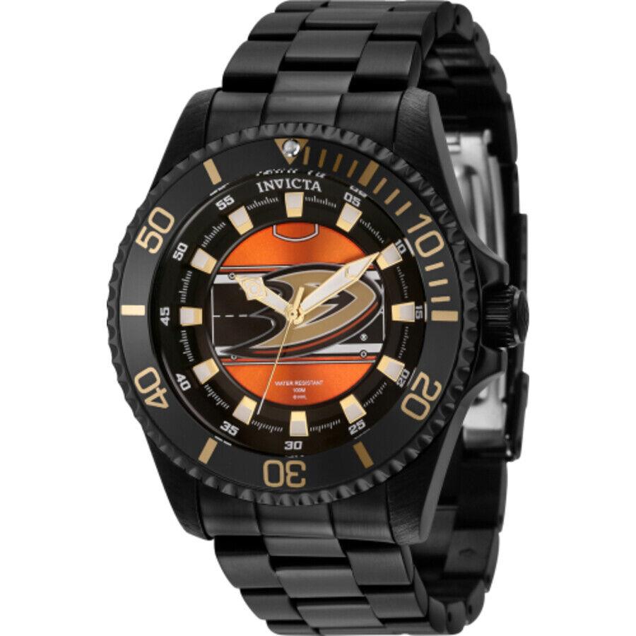 Longines Invicta Nhl Anaheim Ducks Quartz Black Dial Men`s Watch 42257