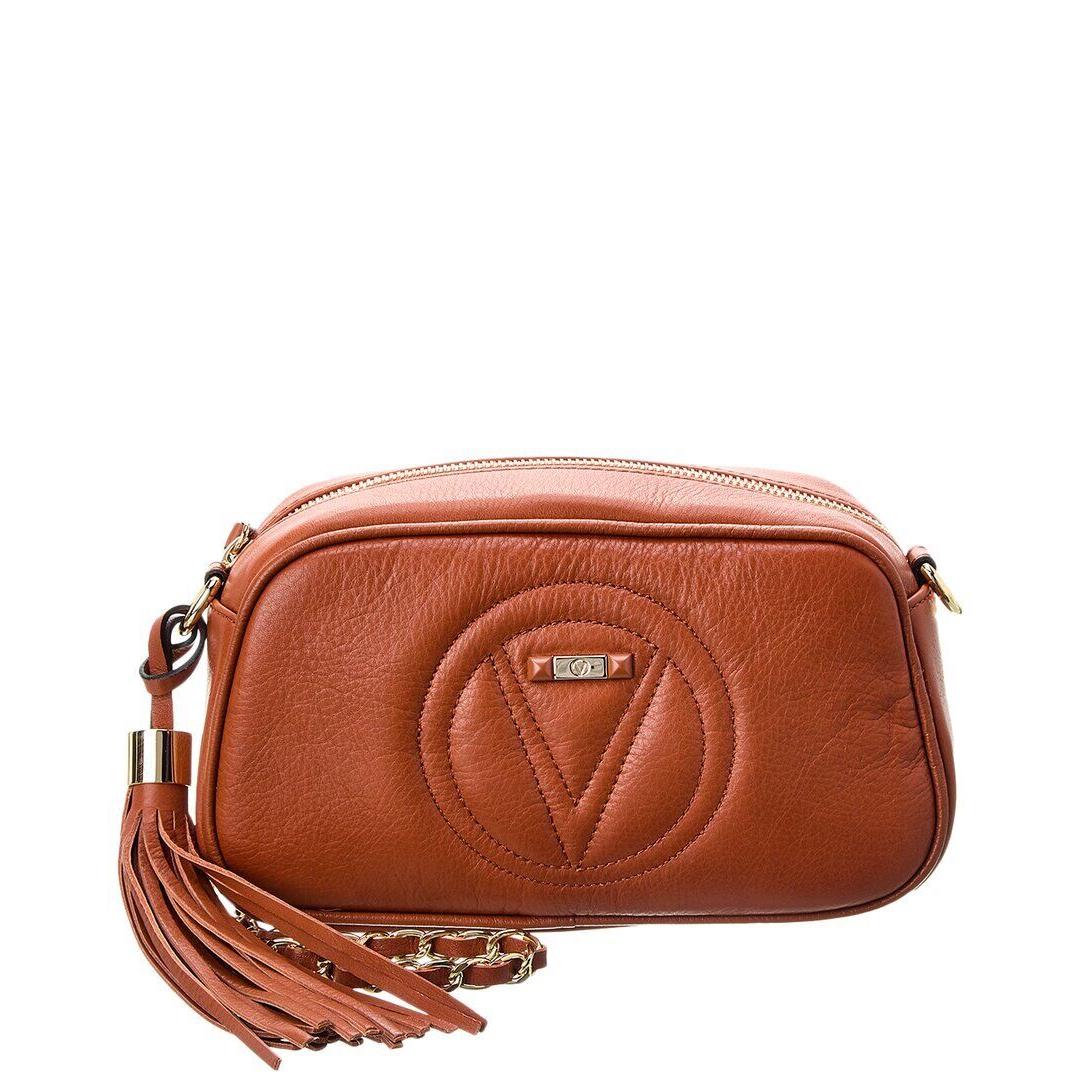 Valentino By Mario Valentino Bella Leather Crossbody Women`s Brown