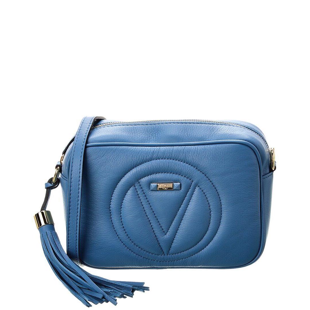 Valentino By Mario Valentino Mia Signature Leather Crossbody Women`s Blue